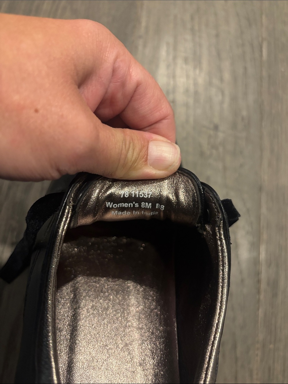 Johnston & Murphy | Black Dress Oxford Leather Derby Shoes Size 8 - Picture 7 of 11